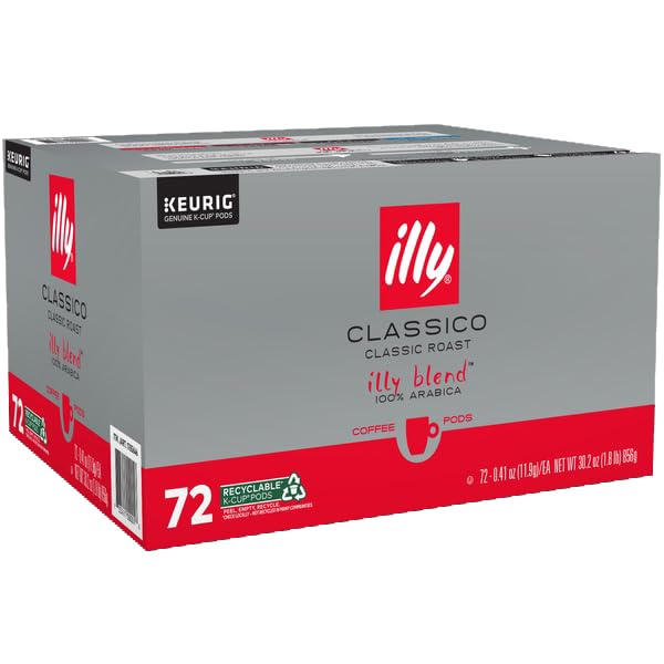 Illy Coffee K Cups - Pods For Keurig Machines – Classico Roast - Caramel, Orange Blossom & Jasmine