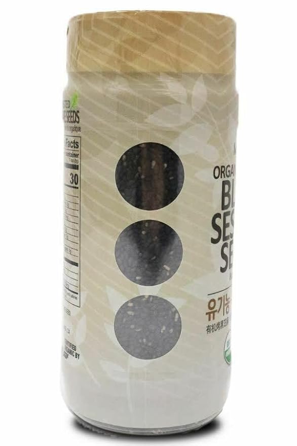 McCabe Organic Roasted Black Sesame, 8oz (3 Packs), USDA Organic Certified, CCOF Certified Organic
