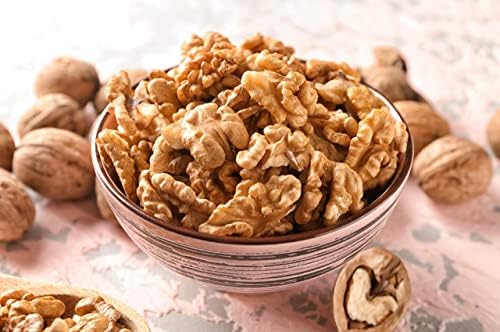 Walnuts - Shelled California - Dry Roasted Himalayan Salted Walnuts - Great Source of Omega 3 and