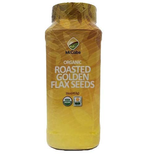 McCabe Organic Roasted Golden Flax Seeds - Healthy Roasted Flaxseed for Cooking and Baking | USDA