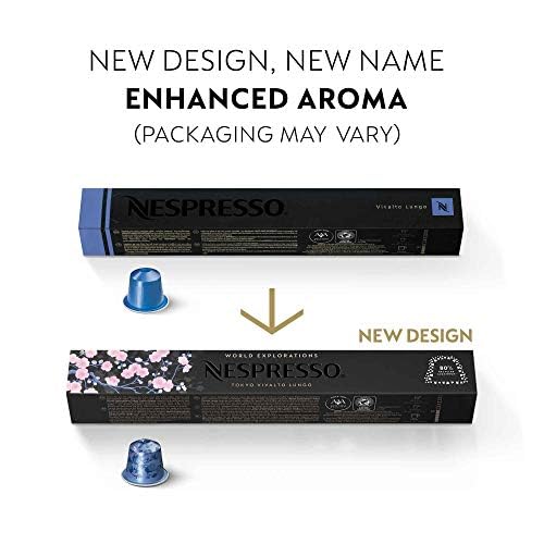 Nespresso Capsules Original Line, Morning Lungo Blends Variety Pack, Mild to Medium to Dark Roast