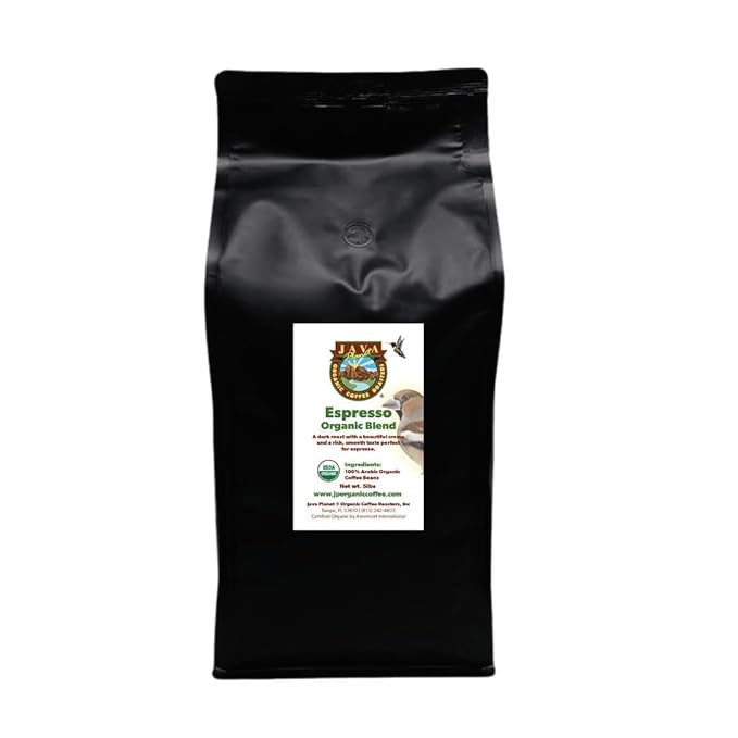 Low Acid Organic Coffee ??Whole Bean, Mold-Free & Stomach Friendly by Java Planet, Espresso Blend
