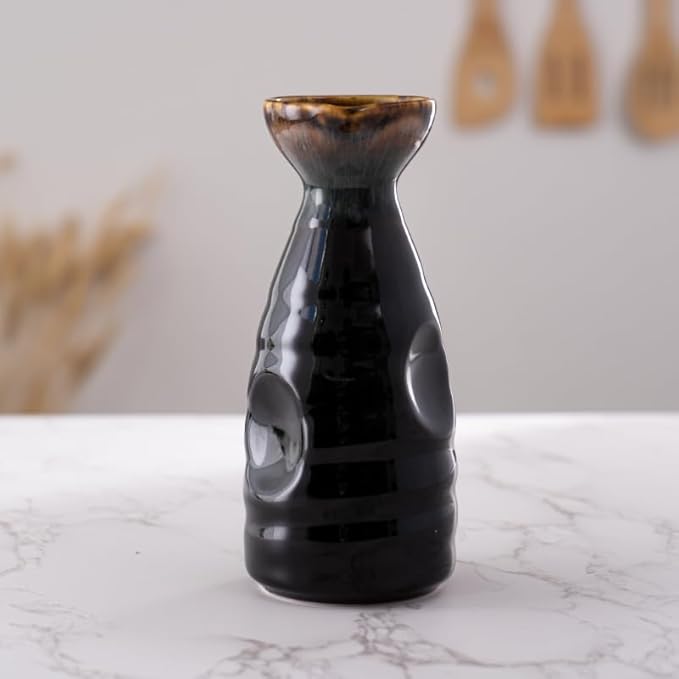 Urban Tokyo Tokkuri Porcelain Sake Bottle Server 10 fl oz Hot or Cold Sake Home or Restaurant