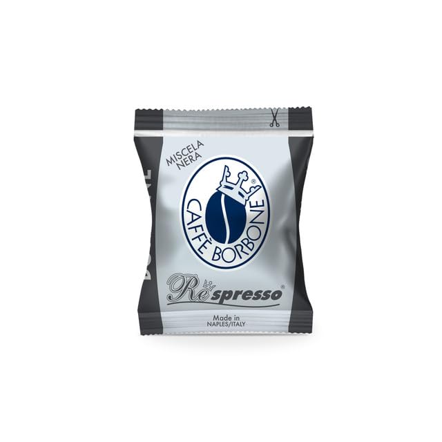 Caffè Borbone Nespresso Compatible Coffee Pods, Black Blend, Freshly Roasted and Packaged in Italy