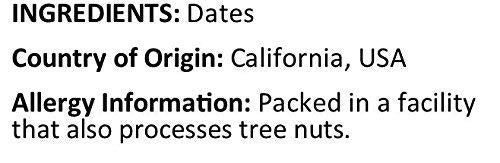 Anna and Sarah Pitted California Deglet Noor Dates in Resealable Bag, 1 lb 1 Pack