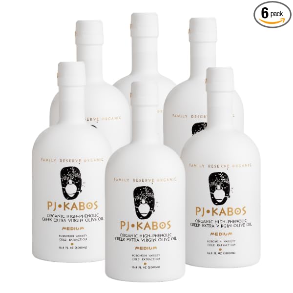 P.J. KABOS 2024/25 Harvest, High Phenolic (500+mg/kg), USDA Organic Greek Extra Virgin Olive Oil