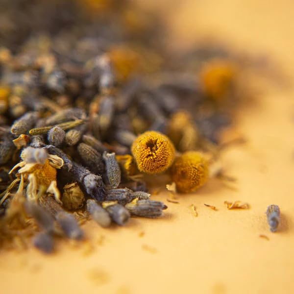 Organic Positively Tea Company, Lavender Chamomile, Herbal Tea, Loose Leaf, 4 Ounce