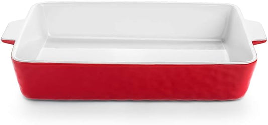 4 QT Baking Dish, Casserole Dishes for Oven, 9x13 Baking Pan with Handles, Lasagna Pan Deep