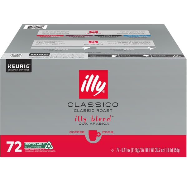 Illy Coffee K Cups - Pods For Keurig Machines – Classico Roast - Caramel, Orange Blossom & Jasmine