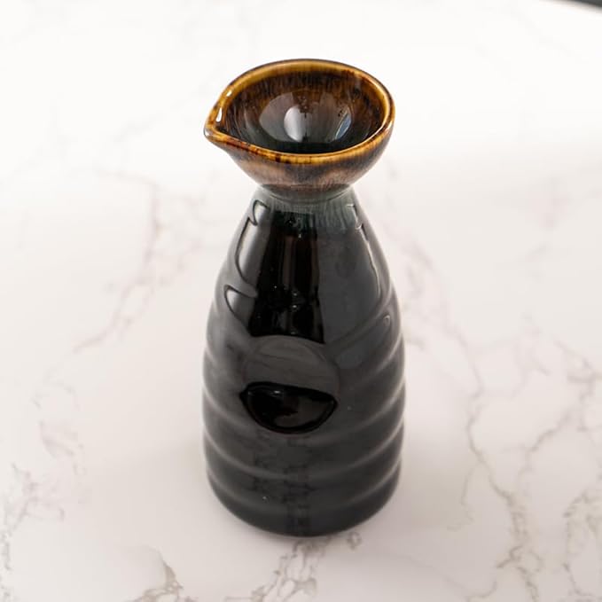 Urban Tokyo Tokkuri Porcelain Sake Bottle Server 10 fl oz Hot or Cold Sake Home or Restaurant