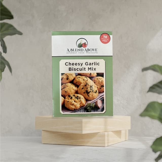 A Blend Above Cheesy Garlic Biscuit Mix - Easy to Bake, Makes 10 Biscuits, Breakfast Biscuits