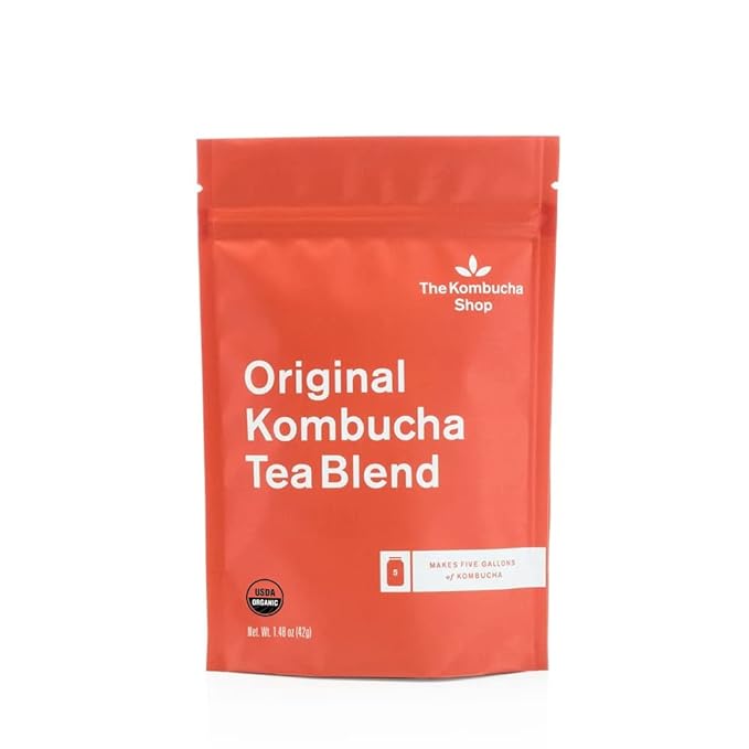 The Kombucha Shop - Original - Organic Black & Oolong Loose Leaf Tea Blend - Makes 5 Gallons of