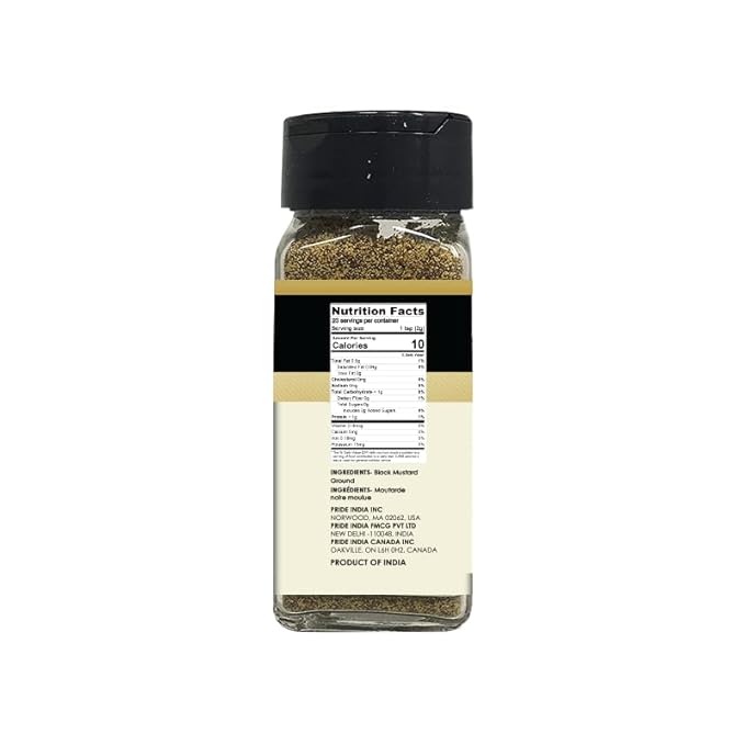 Pride of India – Black Mustard Seed Ground – Perfect Ingredient in Spice Blends – Spice up