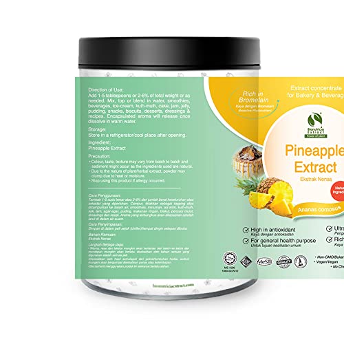 Pineapple Extract Powder 20:1, Rich in Bromelain for Digestion, Immune & Joint Support, Natural