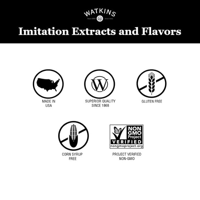 Watkins Raspberry Extract with Other Natural Flavors, 2 oz. Bottles, Pack of 6 (Packaging May Vary)