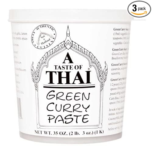 A Taste of Thai Green Curry Paste, 35 Ounce - 3 per case.
