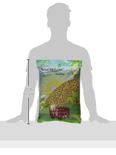 Food to Live - Raw Cashews, 8 Pounds Deluxe Whole Nuts, Unsalted, Unroasted Fancy Snack, Size