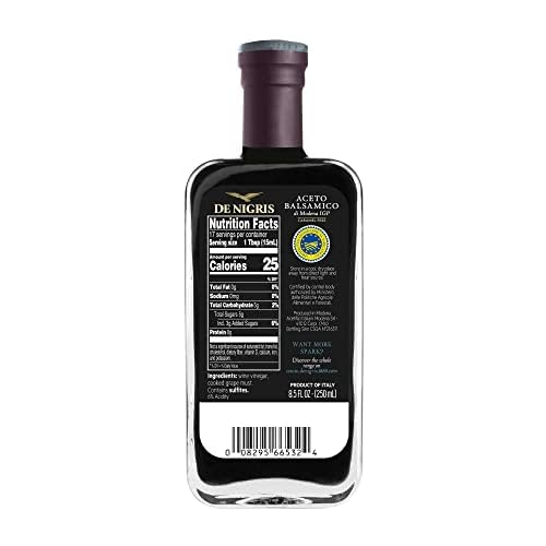De Nigris Balsamic Vinegar Of Modena Excellence Line - Silver Eagle (45% Grape Must) 8,5 Oz (250ml)