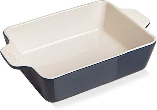 Sweejar Ceramic Baking Dish, Rectangular Small Baking Pan with Double Handles, 20 Oz for Cooking
