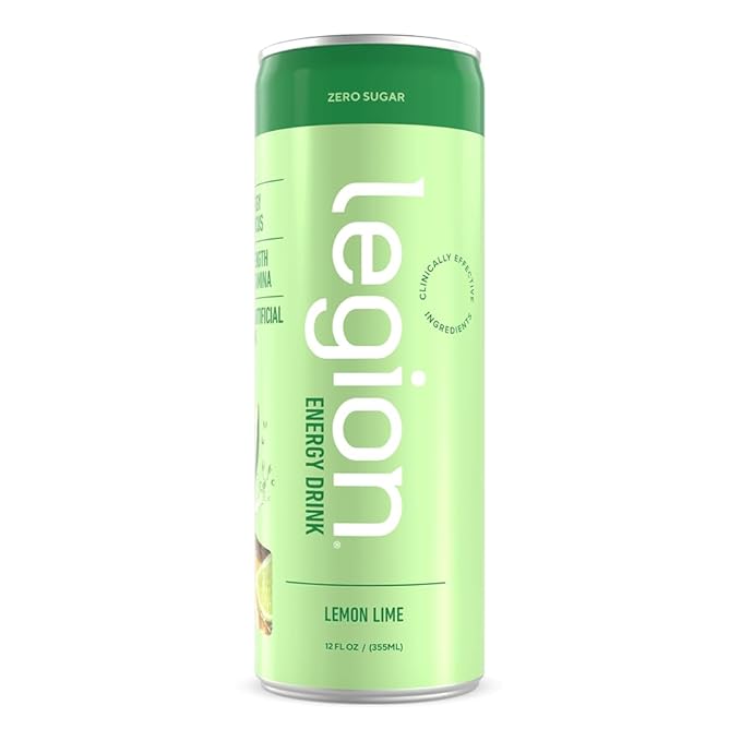 Legion Energy Drink - Naturally Sweetened and Flavored Healthy Energy Drinks - Sugar Free Energy