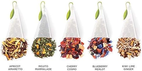Tea Forte Herbal Retreat Premium Tea Presentation Box Tea Gift Sampler, 20 Count, 2 of Each Variety