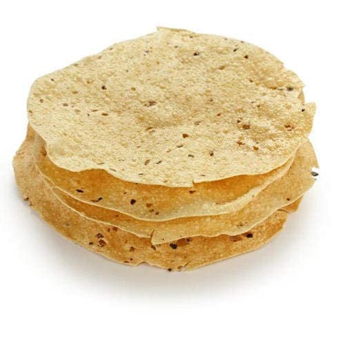 Rani Pappadums (Indian Lentil Wafer Snack) Red Chilli Papad 7oz (200g) Approximately 15pc, 7