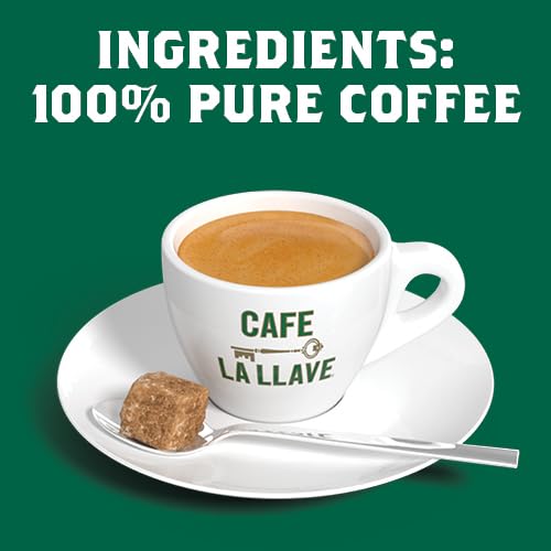 Cafe La Llave Espresso Pods: 80 Recyclable Aluminum Pods, Intensity 11 Dark Roast Latin-Style