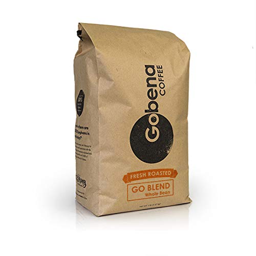 5lb Go-Blend Whole Bean Fresh Roasted Coffee, Dark Roast, 100% Arabica Specialty Coffee, 80 ounces