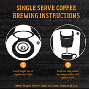 Yellowstone Maple Bourbon Medium Roast Coffee, Single Serve Recyclable Pods/Cups, 100% Arabica
