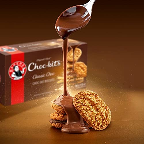 Baker's Choc-kits Crunchy Oat Biscuits/Cookie | Chocolate | Pack of 2 | 32-40 Cookies a Box |