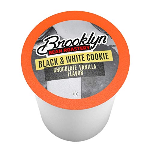 Brooklyn Beans Black and White Cookie Coffee Pods - Compatible with Keurig K Cup Brewers Including
