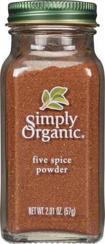 Simply Organic Five Spice Powder, 2.01 Ounce, Cinnamon, Fennel Seed, Cloves, Star Anise & White