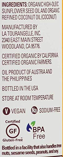 La Tourangelle, Organic Sun Coco Oil, Unique Blend of Organic High-Oleic Sunflower Oil and Organic