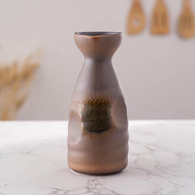 Urban Tokyo Tokkuri Porcelain Sake Bottle Server 10 fl oz Hot or Cold Sake Home or Restaurant