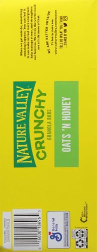 Nature Valley Crunchy Granola Bars, Oats 'n Honey, 36 Bars, 26.82 OZ (18 Pouches)