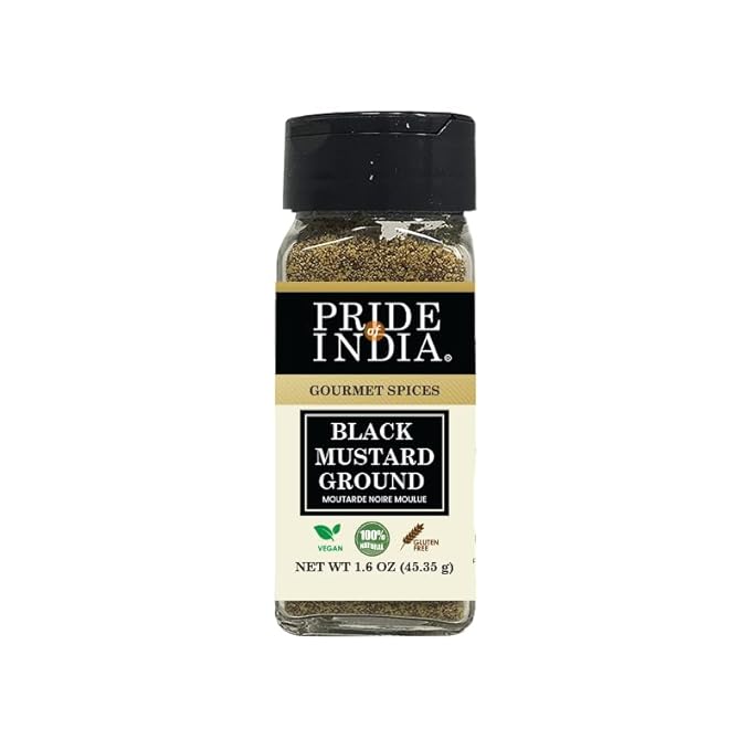 Pride of India – Black Mustard Seed Ground – Perfect Ingredient in Spice Blends – Spice up