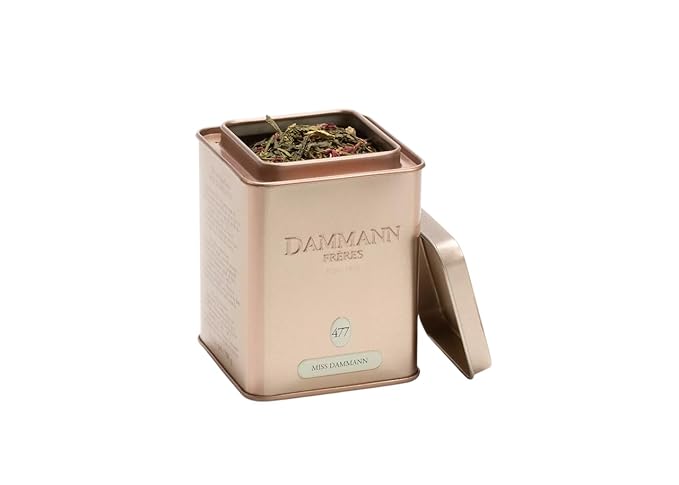 Dammann Freres Loose Leaf, Miss Dammann, Premium French Gourmet Green Tea, Blend Ginger, Passion
