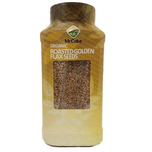 McCabe Organic Roasted Golden Flax Seeds - Healthy Roasted Flaxseed for Cooking and Baking | USDA