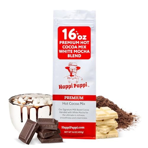 Happi Pappi - Premium Hot Cocoa Mix, Dairy-Based Rich and Creamy Chocolate Powder for Drinks &