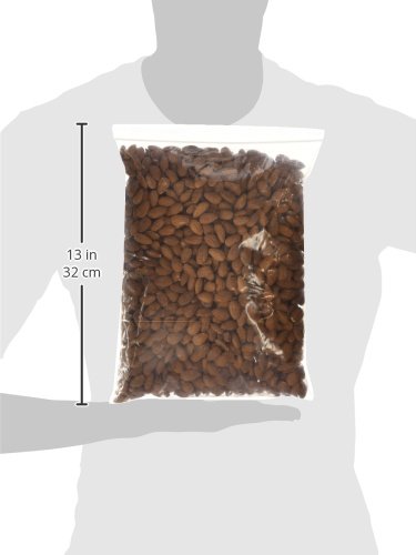 Dry Roasted Unsalted Nonpareil Supreme California Almonds (4 Lbs.) - Vegan & Keto Friendly - Oven