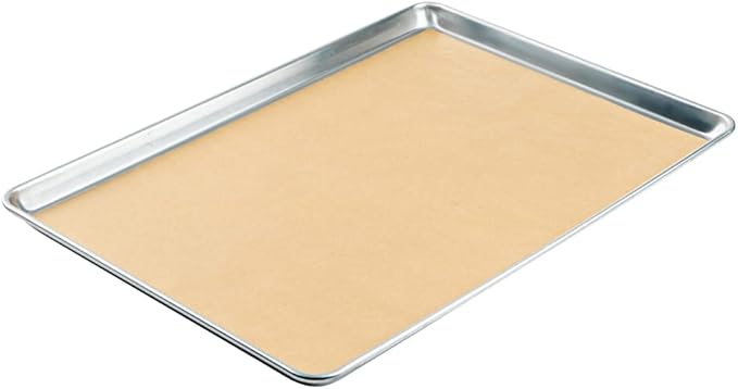 Restaurantware Pastry Tek 16 x 24 Inch Parchment Paper Sheets 200 Greaseproof Baking Sheets For Oven - Pre-Cut Double-Sided Silicone Coating Unbleached Paper Nonstick Baking Sheets Full-Size