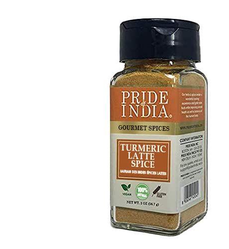 Pride of India – Turmeric Latte Spice Mix – Gourmet & Warm Tea Spice Blend – Healthy/Gluten-Free