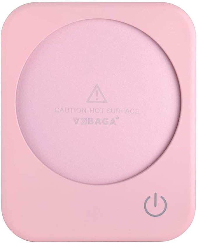 VOBAGA Coffee Mug Warmer with 4 Hours Auto Shut-Off, Coffee Warmer Plate for Office Home Desk Use