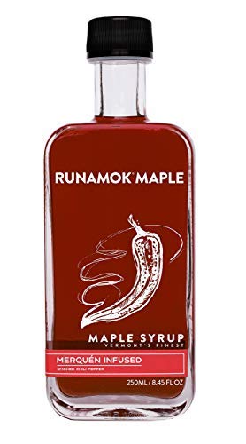 Runamok Maple Hot + Spicy Infused Maple Syrup - Authentic & Real Vermont Maple Syrup | Smoked Chili