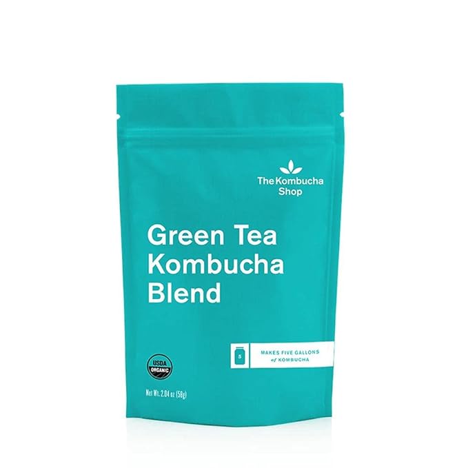 The Kombucha Shop - Green Tea Blend - Organic Sencha & Jasmine Loose Leaf Tea Blend - Makes 5