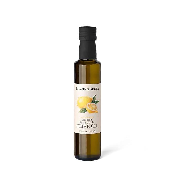 Blazing Bella Lemon Infused Extra Virgin Olive Oil - California Small Family Farms Meyer lemon