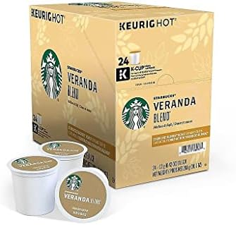 Starbucks K-Cup Coffee Pods, Starbucks Blonde Roast Coffee, Veranda Blend For Keurig Brewers, 100%
