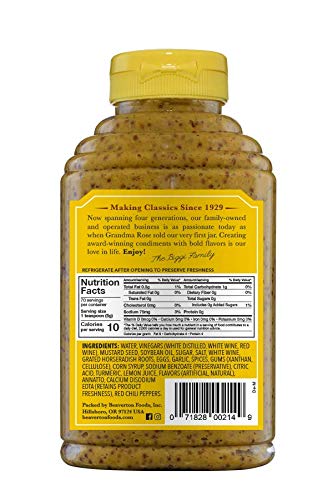 Beaver Deli Mustard, 12.5 Ounce Squeeze Bottle (Pack of 6)
