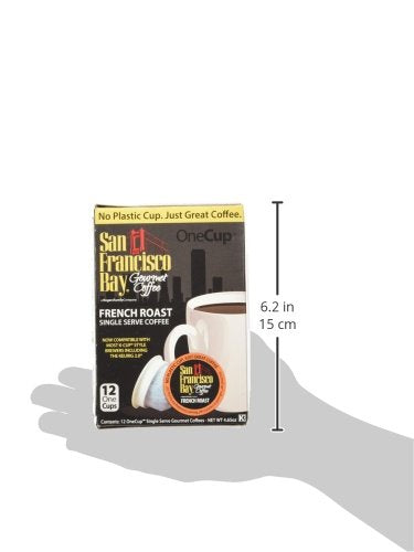 San Francisco Bay Compostable Coffee Pods - French Roast (12 Ct) K Cup Compatible including Keurig