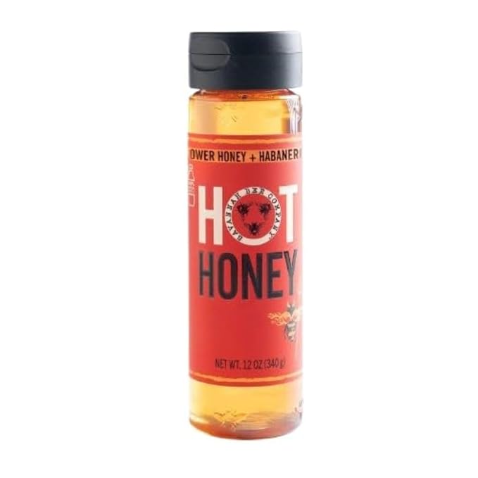Savannah Bee Company Hot Honey Gluten Free and 100% Pure Honey Infused with Sweet Wildflower- Heat